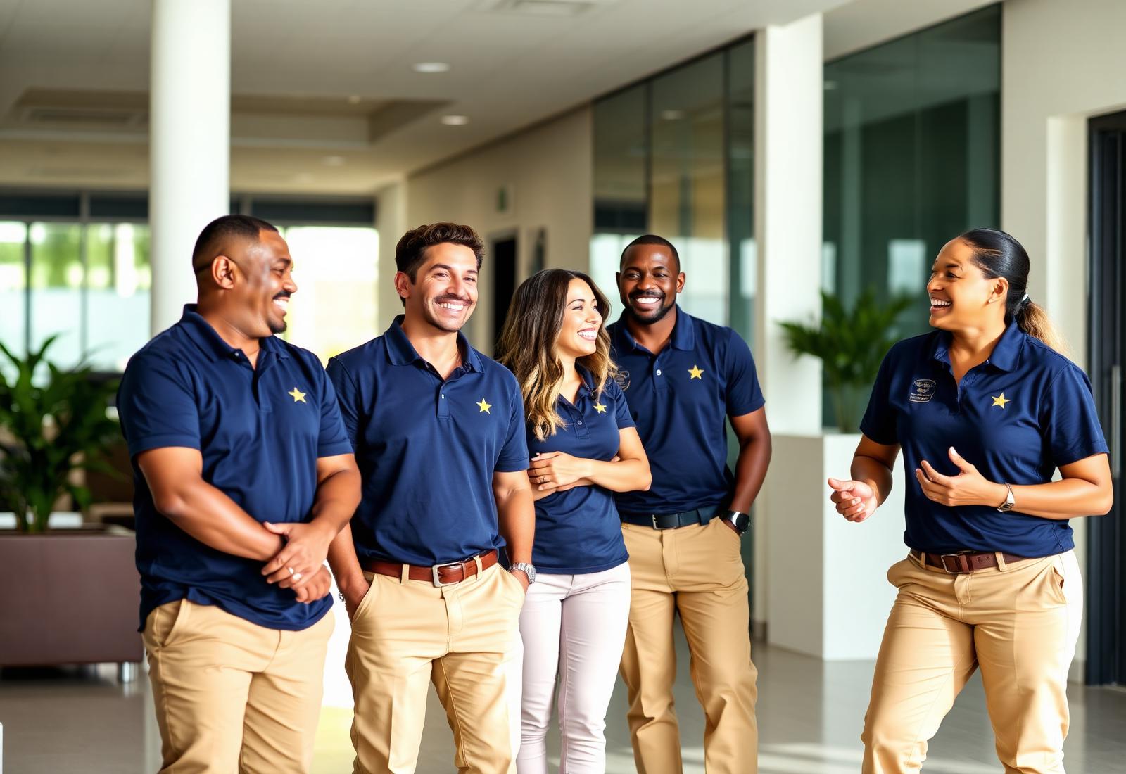 City Star team members laughing together