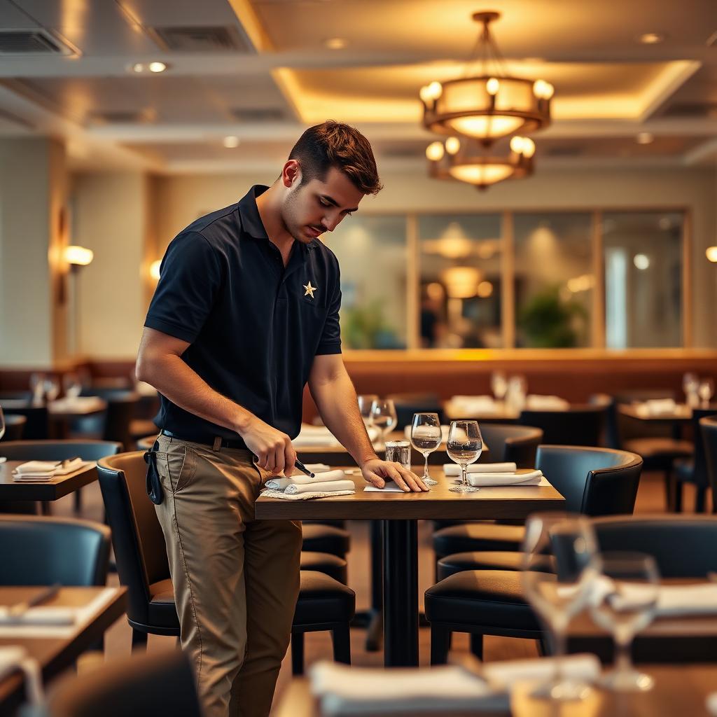 City Star Cleaning crew at a Restaurant in Reston, VA