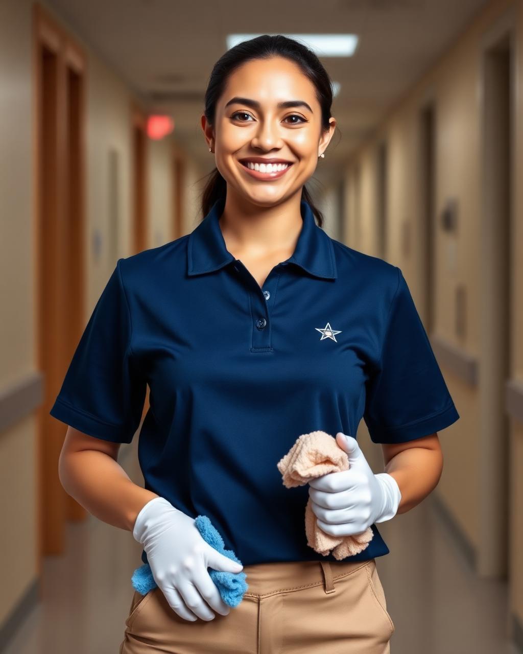 City Star Cleaning team member on the job